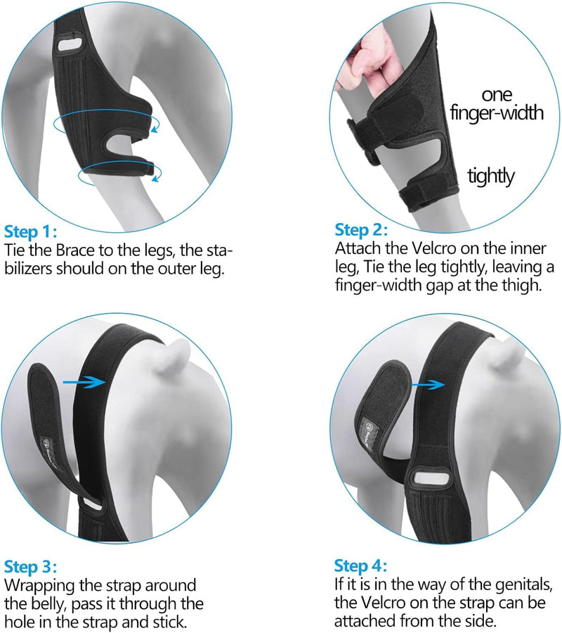Knee Brace for Dogs for Torn ACL/CCL & Hind Leg Support, for Knee Cap Dislocation, Arthritis - Keeps The Joint Warm and Stable - Extra Support - Reduces Pain and Inflammation (L) L