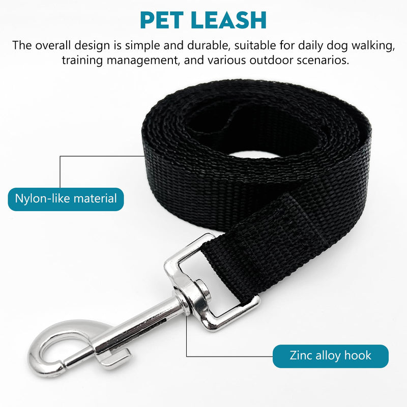 2-Pack Dog Training Leash Set, 6ft Traction Ropes with Swivel Hook for Small & Medium Dogs - PawsPlanet Australia