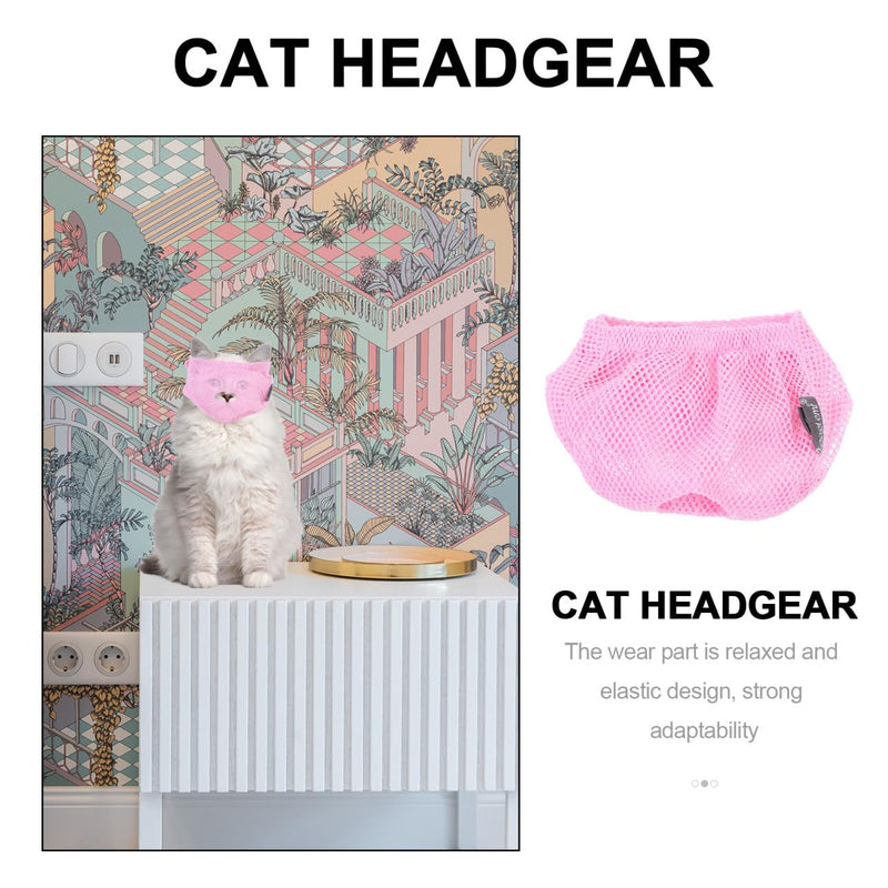 TEHAUX Breathable polyester cat muzzle with anti-bite function for cats and kittens in the pet supplies section for grooming in the bathroom