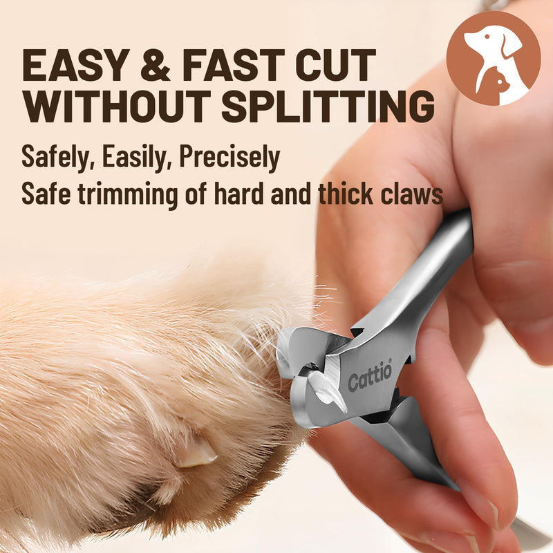 Dog Nail Clippers - All Steel Material, Built-in Spring,Heavy Duty Dog Nail Trimmer Full Metal Razor Sharp Professional for All Dogs Cats with Thick Toena,Dog Nail Trimmers Dog Nail Clippers (Glossy) - PawsPlanet Australia