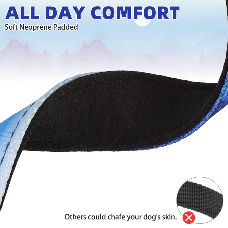 KOOLTAIL Martingale Collar for Dogs for Small Medium Large Dogs, Soft Padded Nylon No Pull Dog Collar with Buckle, Adjustable No Slip Heavy Duty Durable Puppy Training Collar for Boys Girls, Blue S