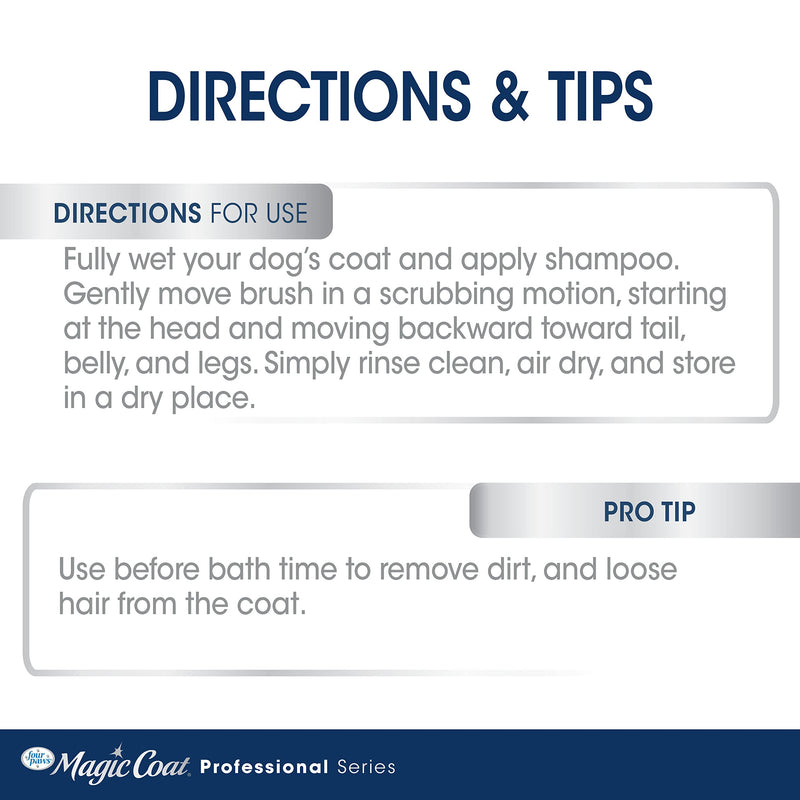Four Paws Magic Coat Professional Series Grooming All-in-One Wet & Dry Detangling Brush for Dogs, 1 Count - PawsPlanet Australia