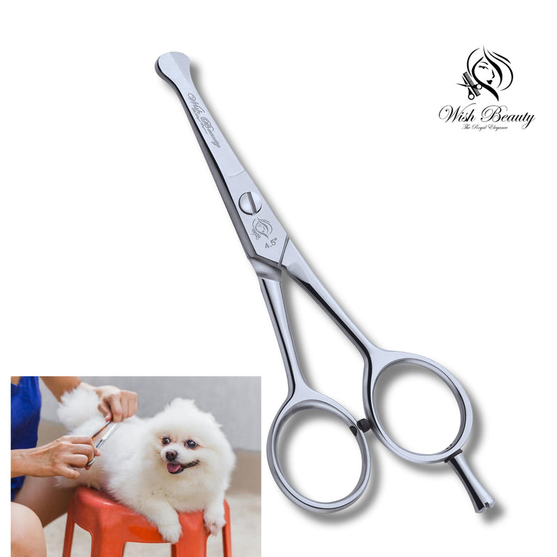 Glamified Glam Pet Grooming Shears,4.5" Dog Eye Cutter Scissors Stainless Steel W/Safety Rounded Tips for Professional Pets Dogs Cats Grooming Tool