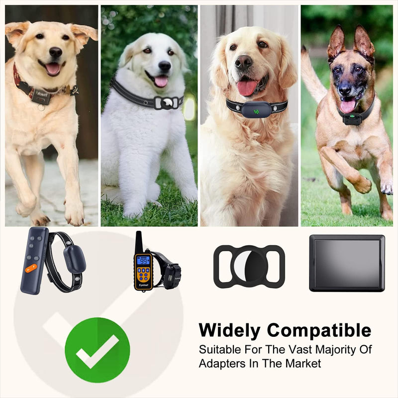 Collar Replacement Strap Breathable Quick Release Basic Dog Collars Training Bark Receiver Collars Durable Adjustable Collar Straps for Small Medium Large Dogs, Black. - PawsPlanet Australia