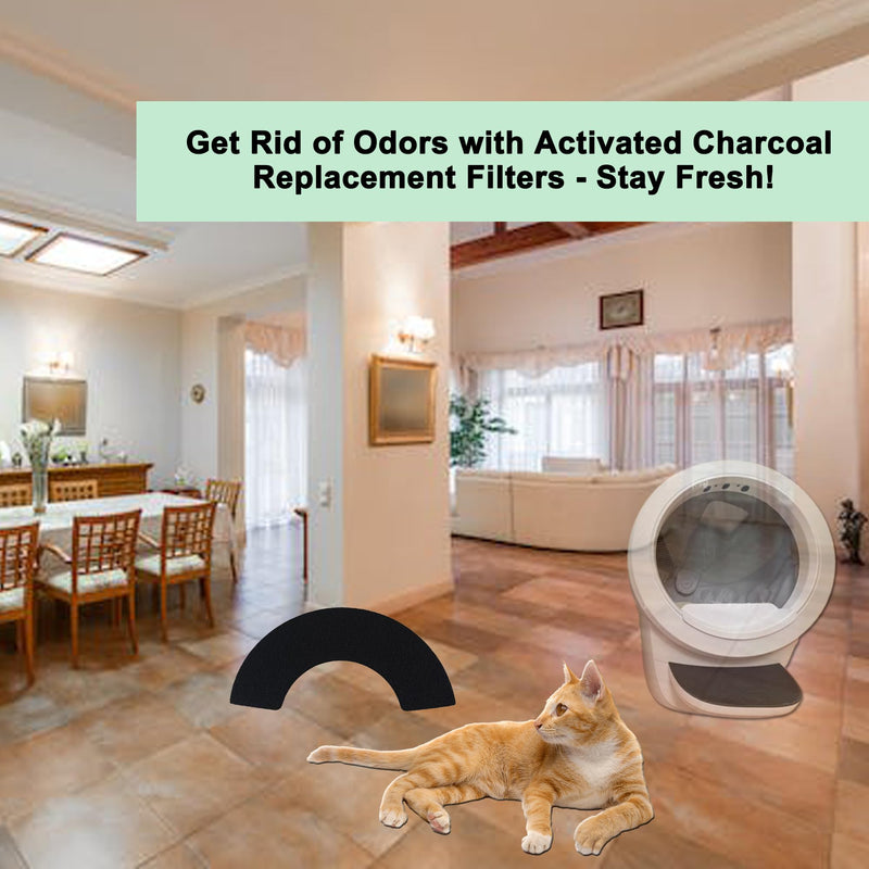 4 Pack Activated Charcoal Filters for LR 4 Charcoal Filter Replacment Charcoal Filters Mat - PawsPlanet Australia