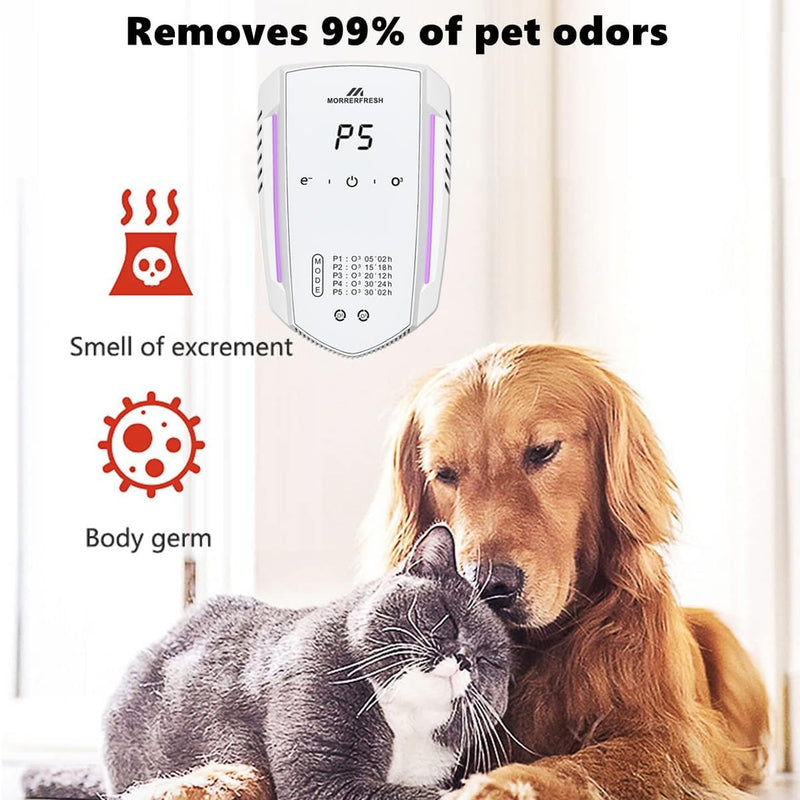 Cat Litter Deodorizer 99% Pets Poof Odor Eliminator Air Purifier Ozone Odor Removal Air Freshener for Home & Pets Litter Box Room Wardrobe Shoe Cabinet Toilet White Cat Odor Removers - PawsPlanet Australia