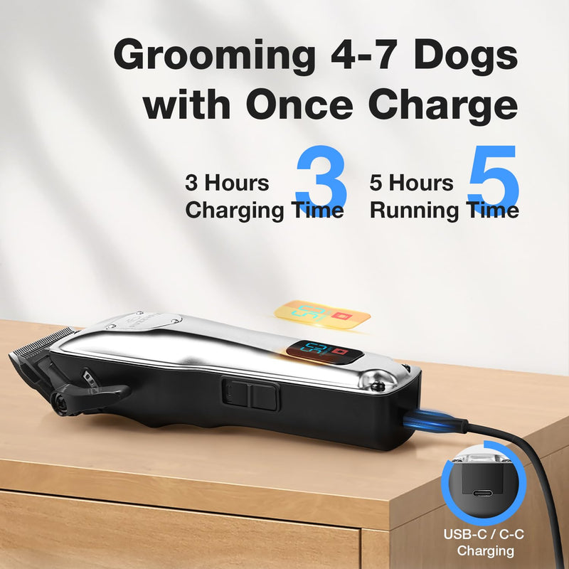 Dog Clippers for Grooming for Thick Heavy Coats with Replacement Blade - PawsPlanet Australia