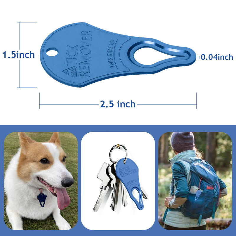 Tick Remover Tool Portable, Tick Removal for Pet and Humans, Safe and Reliable, Pain-Free, Essential Tools for Outdoor Activities- 3 pcs - PawsPlanet Australia