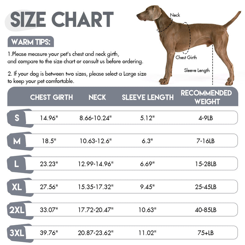 IDOMIK Dog Recovery Suit,Thigh Wound Protective Sleeve for Dogs,Anti Licking Dog Rear Leg Sleeve,Male Female Dog Surgical Clothes,Dog Surgical Suit with Pants Cover,Cone Collar Alternative,Grey,2XL - PawsPlanet Australia