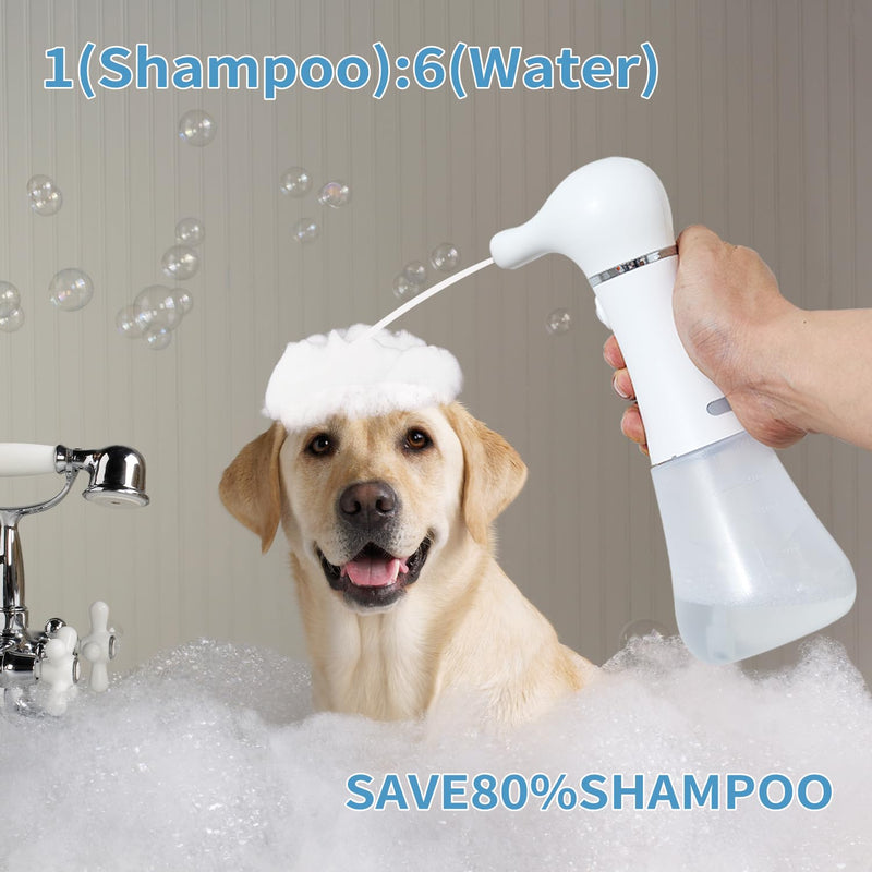Electric Foaming Soap Dispenser,IPX7 Dog Shampoo Sprayer,400ML Capacity Pet Shower Bath Supplies Automatic Foaming Machine for Dog Deep Cleaning,Kitchen Dish Wash,Bathroom Floor Wash,Window Cleaning - PawsPlanet Australia