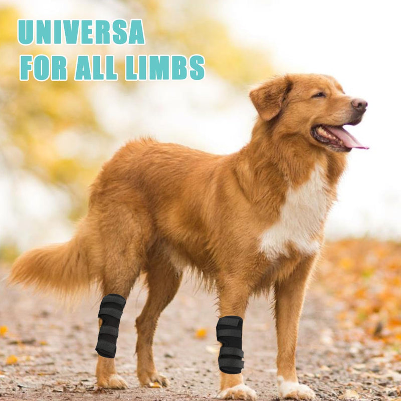 1 Pair Dog Leg Braces, Front and Rear Knee Pads for Pets, Compression Recovery Sleeves for Joint Support, Durable Elbow Protectors for Dogs, Ideal for Injury Prevention and Rehabilitation(M)