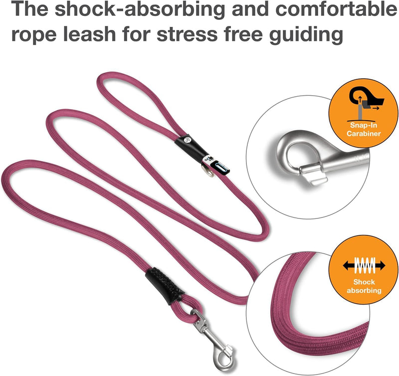 Stretch Comfort Leash Ruby M