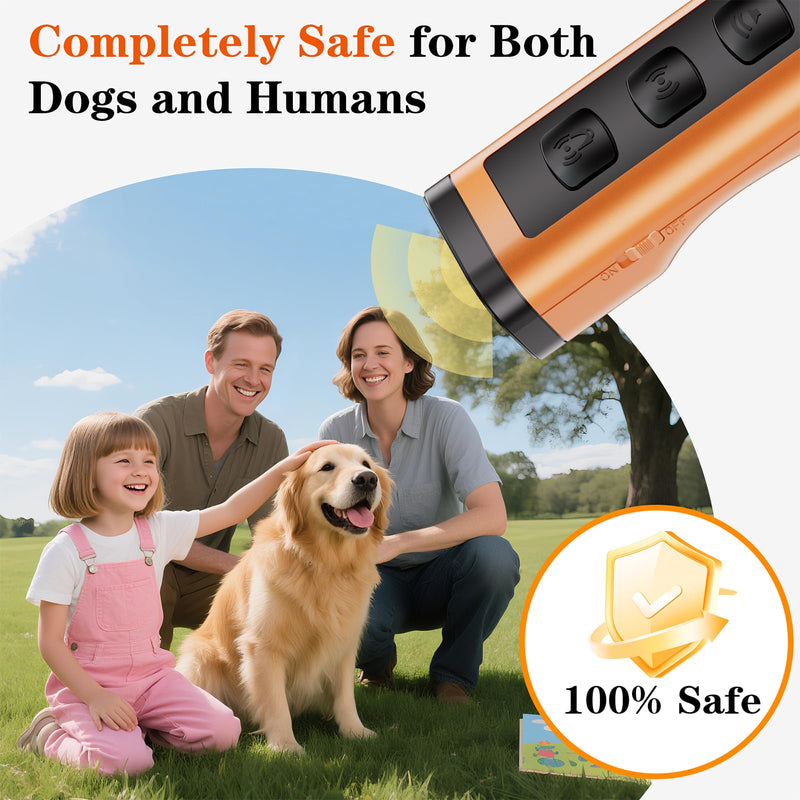 Dog Bark Deterrent Devices Rechargeable Anti-Barking Device for Dogs 50ft Long Range Ultrasonic Correct Your Dog's Bad Behavior at the Push of aButton Better Than Shock Collars or Dog Training Collars 1 - PawsPlanet Australia