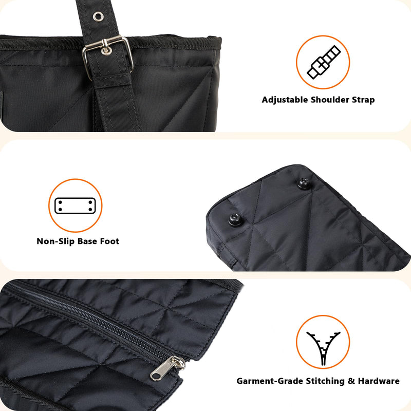 Dog Carriers for Small Dogs Pet Carrier Purse for Puppy and Cats Stylish Tote Bag with Pockets Adjustable Shoulder Strap for Travel/Shopping Black - PawsPlanet Australia