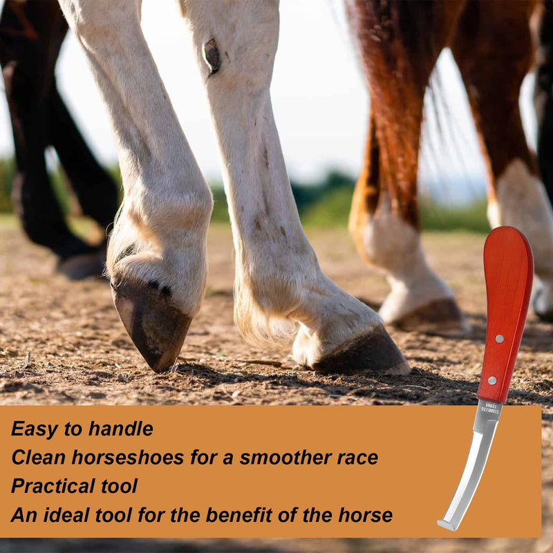 Hoof Knife with Sharpener, Farrier Tools Kits, Horse Goat Hoof Trimmers, Suitable for Horse Donkey Cow Goat Animal Hooves - PawsPlanet Australia