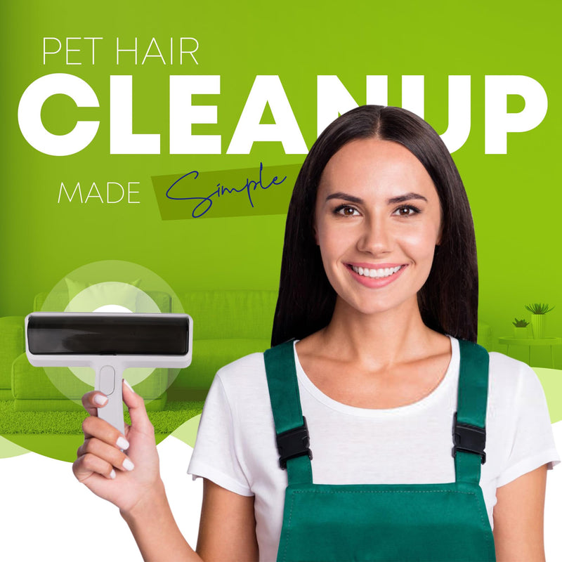 Pet Hair Removal Tool - Reusable Dog Hair Remover for Couch, Cat Hair Remover for Furniture - Portable Multi-Surface Fur Roller - Eco-Friendly, No Refills Needed - PawsPlanet Australia