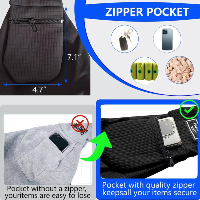 Dog Sling,Dog Slings for Small Dogs for 3-12 lbs,Puppy Sling Made of Waterproof and Anti-Static Fabric, Cat Sling with Storage Bag, Anti-Detachment, Make It Easy for Pets to Travel - PawsPlanet Australia