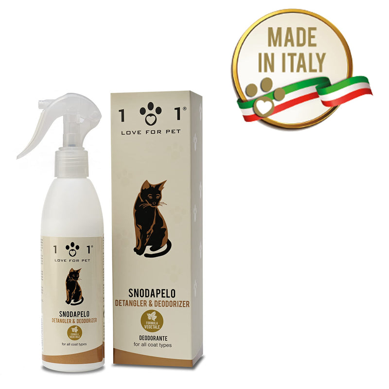 Natural Detangling Spray for Cats, 250 ml - Loosens and Softens Knots - Does not require rinsing - Grooming Spray and Hair Detangler Conditioner - Suitable for all coat types, Linea 101 - PawsPlanet Australia