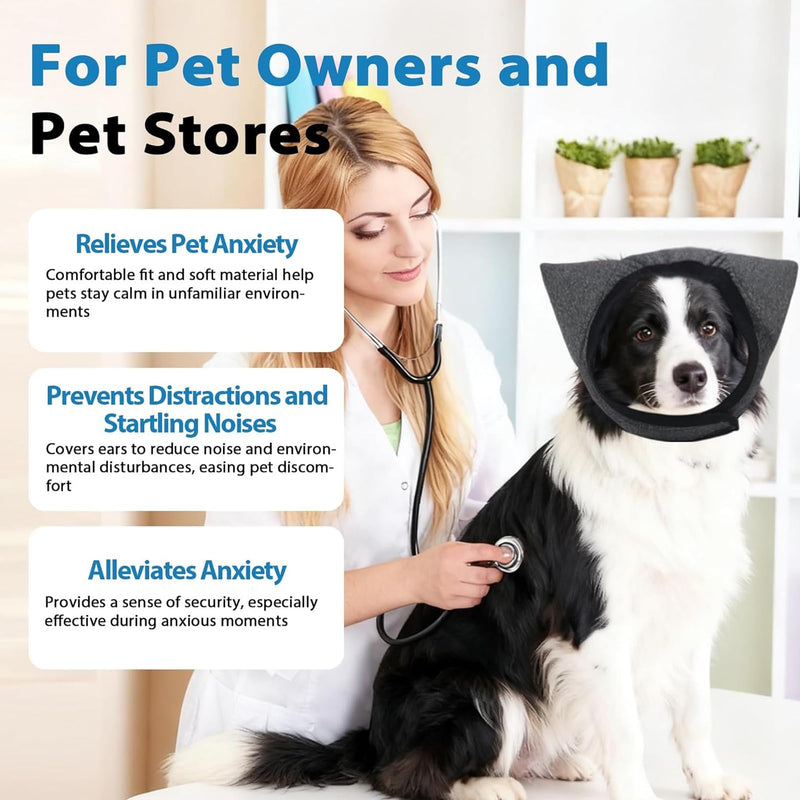 Noise-canceling headphones for dogs to protect against noise | Noise-canceling headphones for dogs | Hearing protection for dogs | Best for small, medium and large breeds when bathing, S