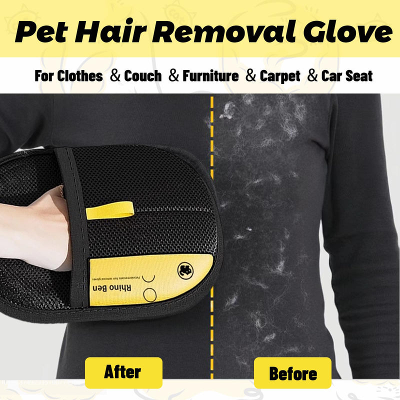 Pet Hair Remover, Brush Pet Hair, Pet Hair Removal Glove, Electrostatic Gloves Pet Hair Removal, Upgrade Reusable for Couch Furniture Carpet (3 PCS) - PawsPlanet Australia