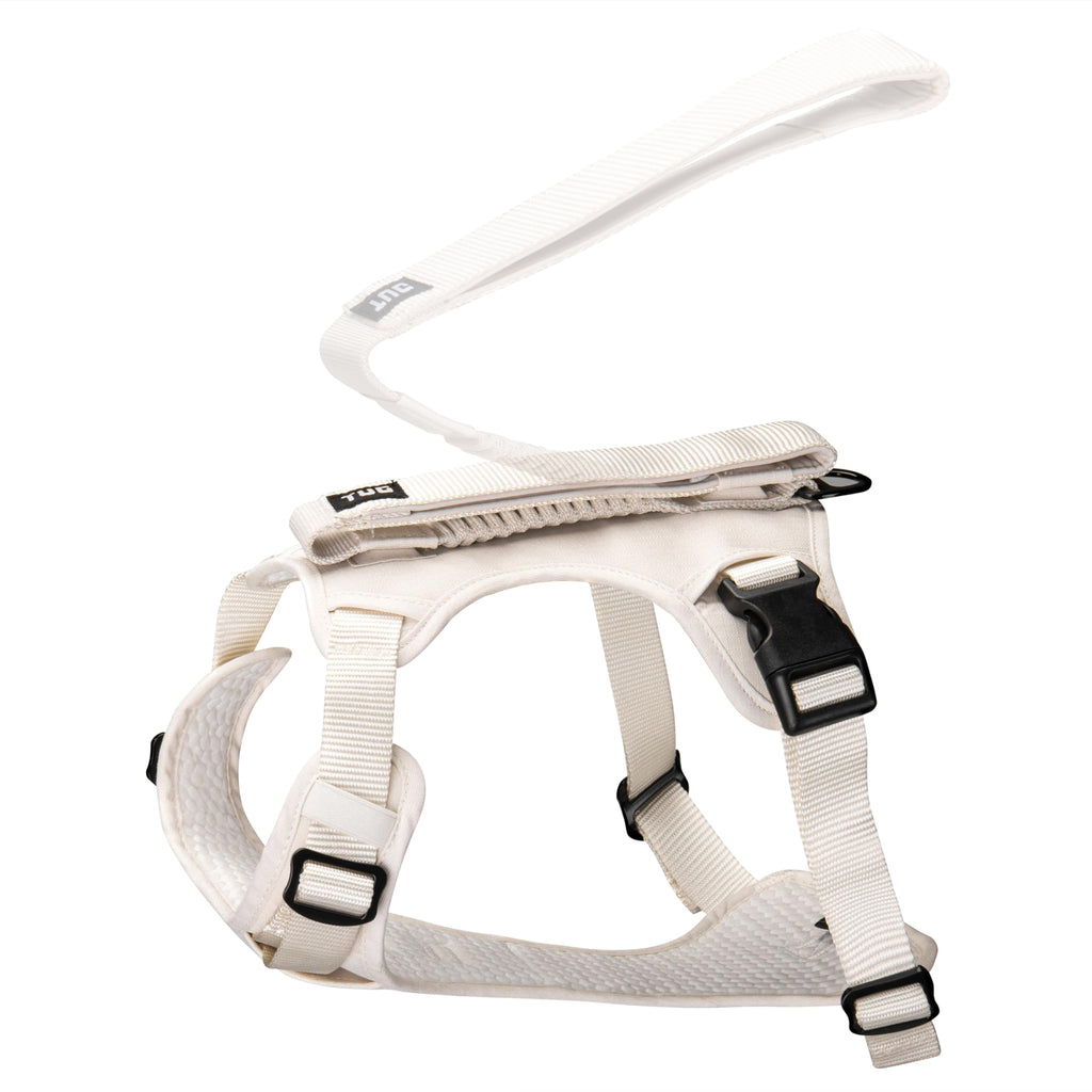 TUG Grab Dog Harness | Integrated Traffic Leash Magnetically Attached for Quick Control (Large/Cream) Large Cream - PawsPlanet Australia