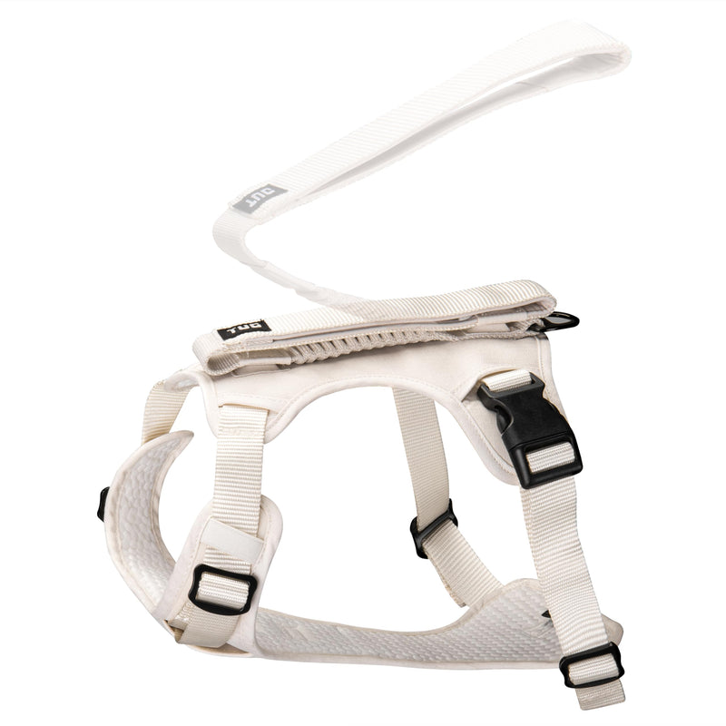 TUG Grab Dog Harness | Integrated Traffic Leash Magnetically Attached for Quick Control (Large/Cream) Large Cream - PawsPlanet Australia