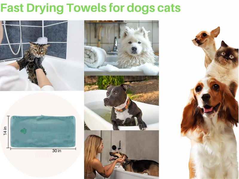 Dog Grooming Kit 9pcs Dog Brush for Shedding- Self-Cleaning Slicker Brush,Grooming Glove,Cat Comb,Pet Toothbrush,Towel & Travel Bag – Ideal for Long & Short Hair Pets - PawsPlanet Australia