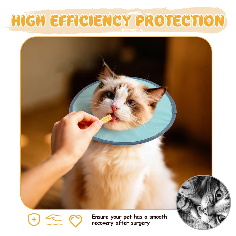 Isabelino Cats Collar, Lightweight, Adjustable Anti-Bite Collar Cat Protector for Pets, Elizabethan Dog Collar to Heal Wounds After Pet Surgery for Surgery and Wounds
