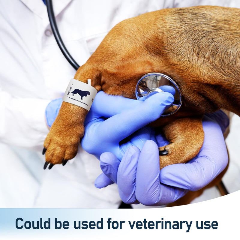 Blutdruckmanschette für Haustiere aus Vliesstoff Universelle Größe für Armumfang 5 9,5cm mit Vernünftiger Struktur und Leistung für Veterinärmedizinische Anwendung