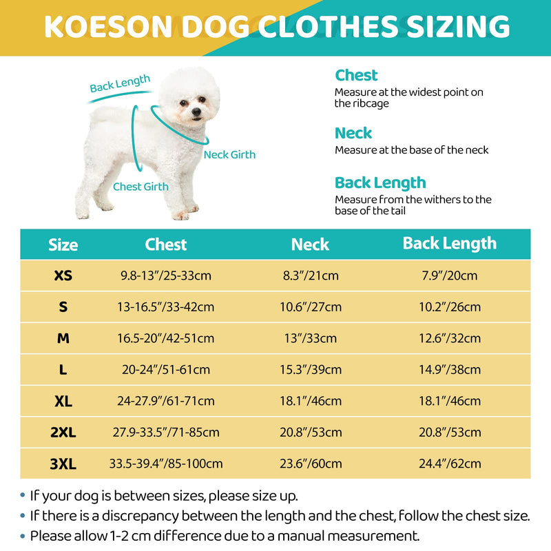 KOESON Dog Recovery Suit, Surgery Recovery Suit for Female Dogs Spayed Dog Cone Alternative After Surgery, Dog Post Surgery Suit Anti Licking & Biting Surgical Shirt with Pee Hole X-Small Strawberry