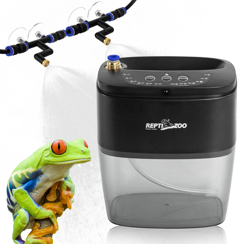 REPTI ZOO 800ml Reptile Mister Fogger Portable Mister for Reptile Tank Reptile Enclosure Misting System Terrarium Mister with 2PCS Nozzles for Reptiles/Amphibians - PawsPlanet Australia