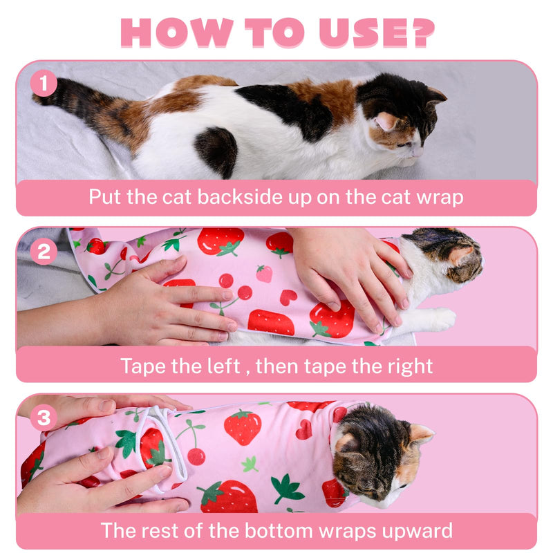 27.6 * 27.6 Inch Cat Grooming Wrap, Cat Wrap for Cutting Nails Cats Restraint for Nail Clipping Cats Swaddle Wraps for Medicine, Nail Clipping, Teeth Brushing, Ear Cleaning 27.6*27.6 - PawsPlanet Australia