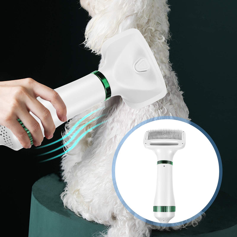 Scicalife Pet Hair Dryer, 2 in 1 Quiet Portable Pet Grooming Blower with Slicker Brush, Adjustable 3 Temperatures & Fast-Drying Towel, Home Pet Care for Dogs, Cats & Other Coated Breed. - PawsPlanet Australia