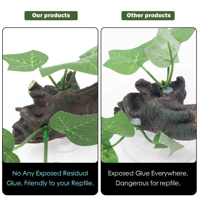 AQUA KT Reptile Corner Branch Terrarium Plant Decoration with Suction Cup for Amphibian Lizard Snake Climbing Climbing Branch - PawsPlanet Australia