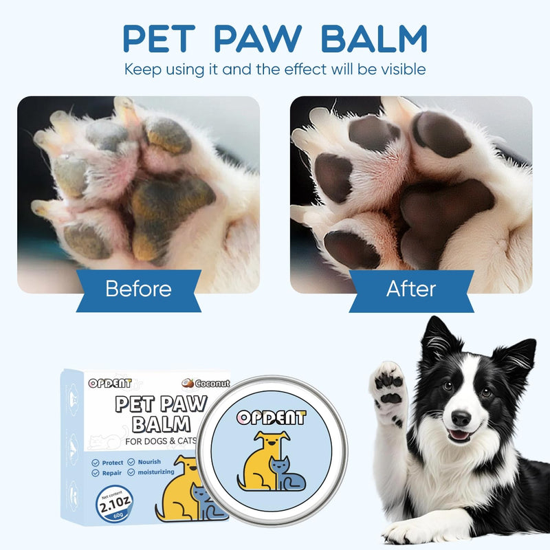 Dog Paw Balm - Paw Balm Dogs Lick Safe,Moisturizing & Soothing Paw & Nose Balm for Dogs,Healing Protection for Cracked Skin on Paws and Noses (2OZ) 2.1 Oz Coconut flavor - PawsPlanet Australia