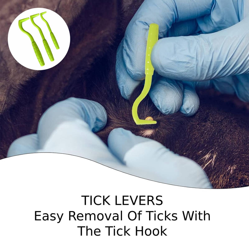 Tick Removal Tool 8 in 1 with Storage Box, Flea Comb, Magnifying Glass, Tick Tweezers, Dog Tick Remover Tool Tick Removal Kit Tick Removal Tool for Dogs Cats Pet Tick Comb - PawsPlanet Australia