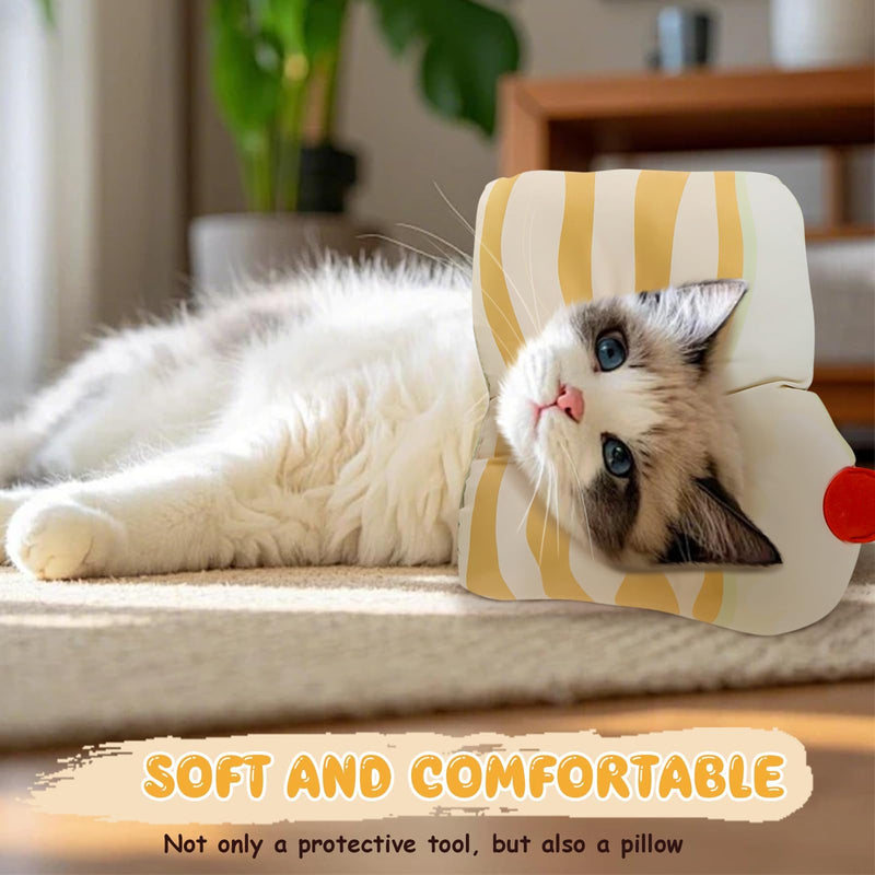 Elizabethan Soft Cat Collar, Adjustable Elizabethan Collar, Anti-Excession Protective Collars Dogs, Waterproof Cats, Donut for Pets After
