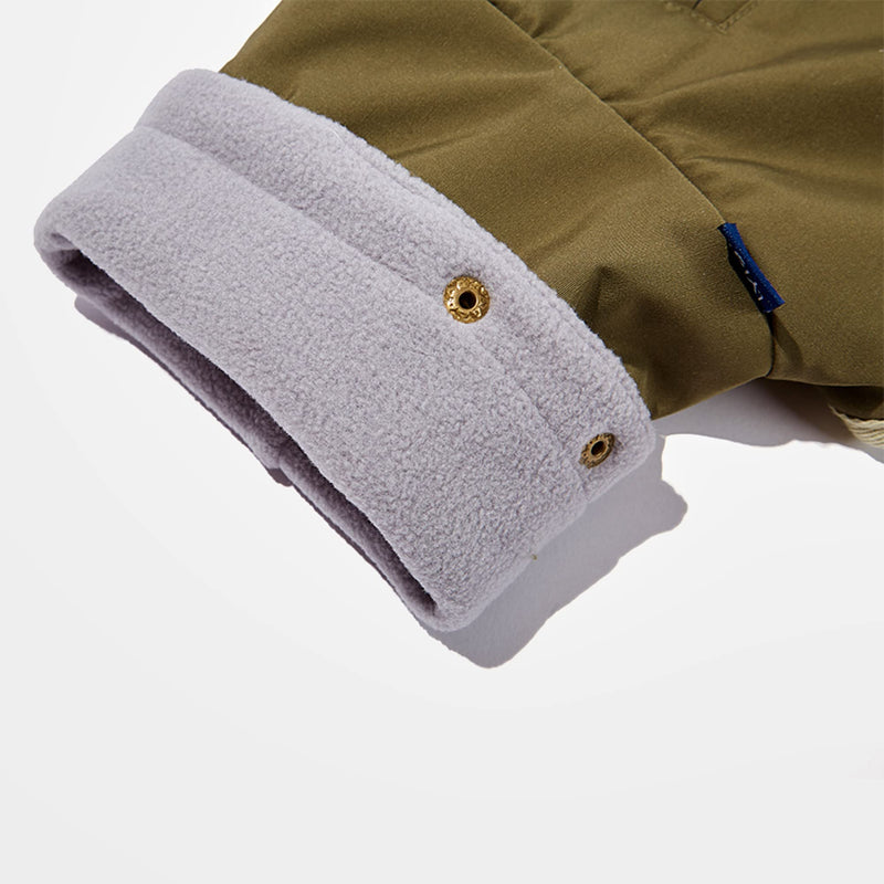 Yigi Turtleneck Jacket with Harness Opening, Fleece Lining, Adjustable, Lightweight, Breathable Jacket for Italian Greyhound Medium Sage Green - PawsPlanet Australia