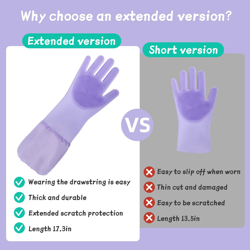 2-in-1 Dog Washing Gloves with Finger Toothbrush - Silicone Pet Bathing Gloves for Gentle Cleaning, Massaging & Shedding - Perfect for Dogs and Cats - Comfortable and Multifunctional Design - PawsPlanet Australia