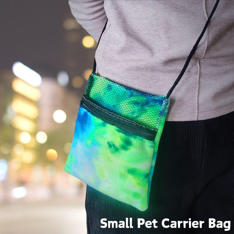 2 Pcs Sugar Glider Bonding Pouch Soft Sleeping Bag with Breathable Mesh Shoulder Strap Portable Small Animal Carrier for Hamsters Gerbils Hedgehogs Marmosets Squirrels (2 Pack) 2 Pack - PawsPlanet Australia