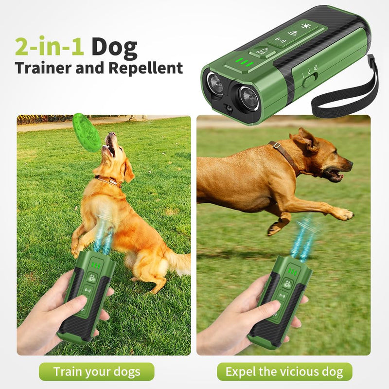 Coredy Dog Bark Deterrent Device, Anti Barking Device for Dogs, Long-Range Ultrasonic Stop Bad Behavior, Rechargeable and Portable Dog Barking Control Device, Safe for Dogs & Humans - PawsPlanet Australia
