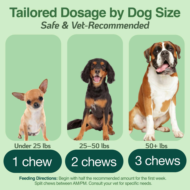 BAZI Hip & Joint Dog Chews – Glucosamine, Chondroitin, MSM, Turmeric & Collagen for Joint Health & Mobility – High-Potency Supplement for Dogs of All Breeds & Sizes – Active Lifestyle Support - PawsPlanet Australia