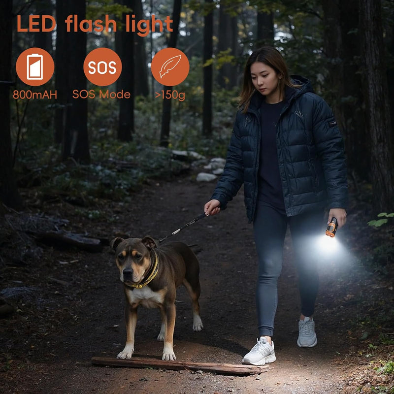 Dog Sonic Bark Deterrents Devices for Own or Neighbor's Dog, 3X Ultrasonic Anti Barking Device for Dogs Bark Deterrent Safe & Effective Stop Dog Barking Device with LED Flashlight Dogs Training Tools Orange - PawsPlanet Australia