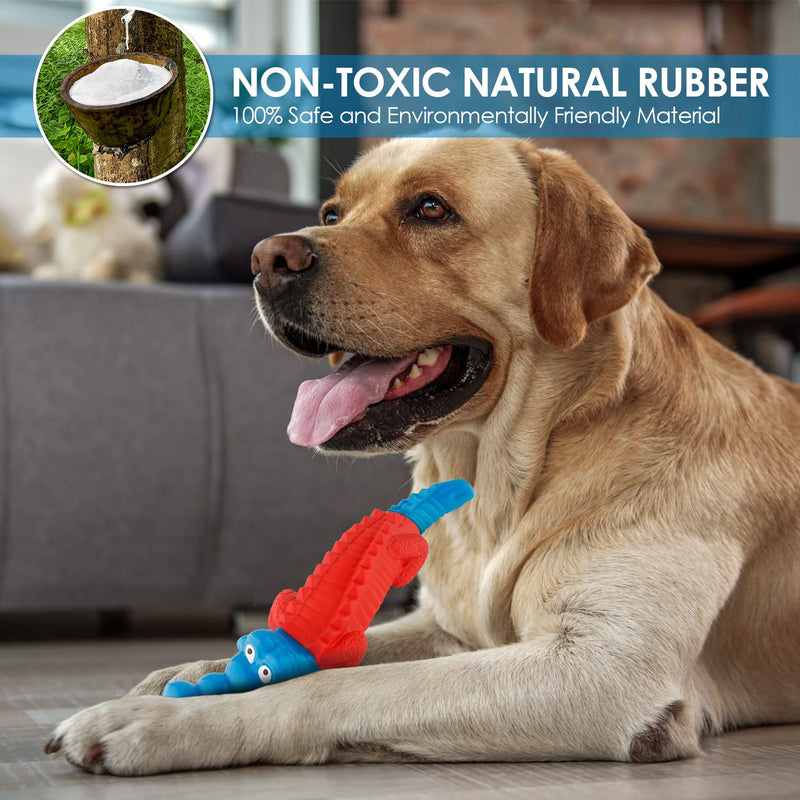 PETIZER Dog Toys for Aggressive Chewers, Non Squeak Dog Chew Toys, Interactive Dog Toys, Dog Teething Toys Made with Nylon and Rubber for Small/Medium/Large Dogs - PawsPlanet Australia