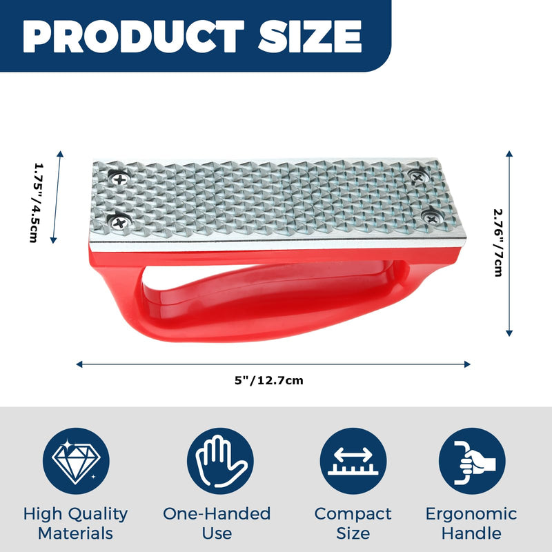 2Pcs Hoof Rasp File, Ergonomic Grip Portable Farrier Rasp, Hoof Trimming Tool for Ponies, Goats, Pigs, Donkeys and Small Animals
