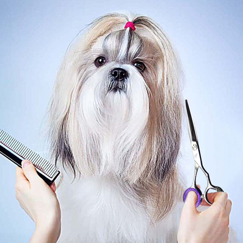 16Pcs Soft Silicone Scissors Finger Rings Silicone Pet Shears Ring Shear Grips Inserts Finger Protector Soft Silicone Accessories (Red/Blue/Purple/Orange/Black/Pink/Transparant/Green) - PawsPlanet Australia