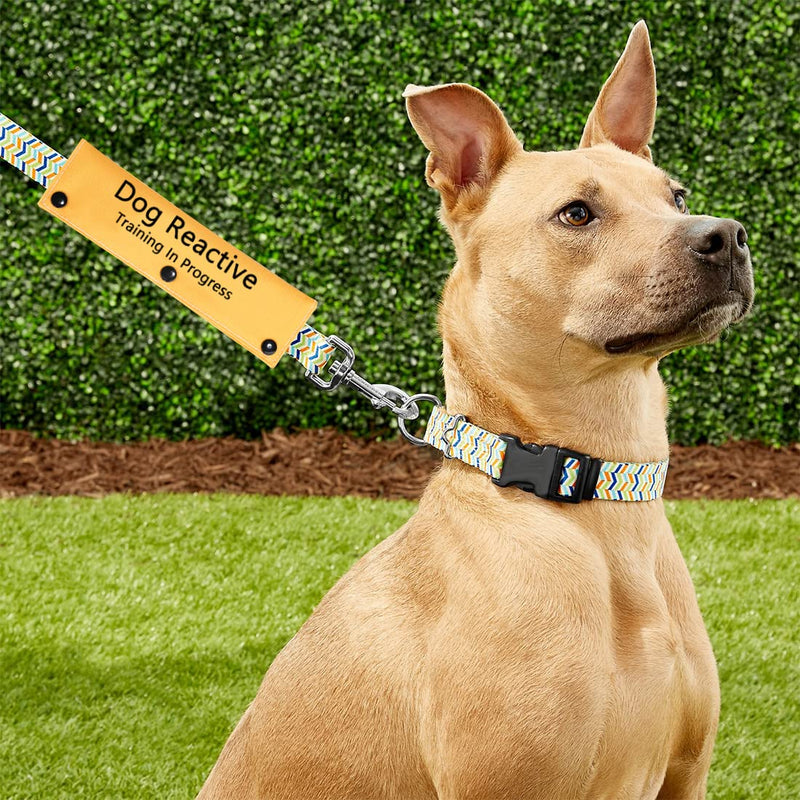 PWHAOO Dog Leash Sleeve Dog Reactive Training in Progress Lead Cover Leash Sign Service Dog Leash Wrap (Dog Reactive Sleeve) Dog Reactive Sleeve - PawsPlanet Australia