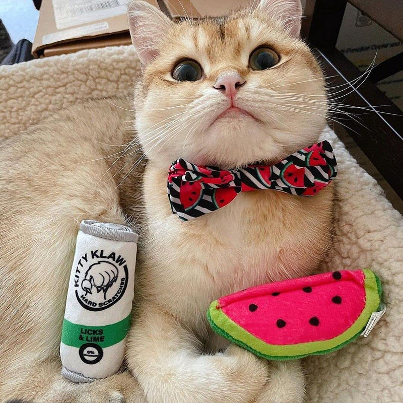 Huxley & Kent Cat Toy | Kitty Klaw Licks & Lime | Nappy Hour Strong Catnip Filled Cat Toy | Soft Plush Kitty Toy with Catnip and Crinkle | Kittybelles - PawsPlanet Australia