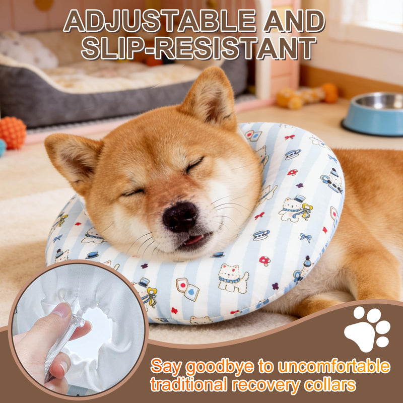 Elizabethan Adjustable Dog Collar, Elizabethan Breathable Cat Collar, Elizabethan Soft Dog Collar for Neck Circumferences Including 27 to 36 cm, Elizabethan Collar Soft Dog