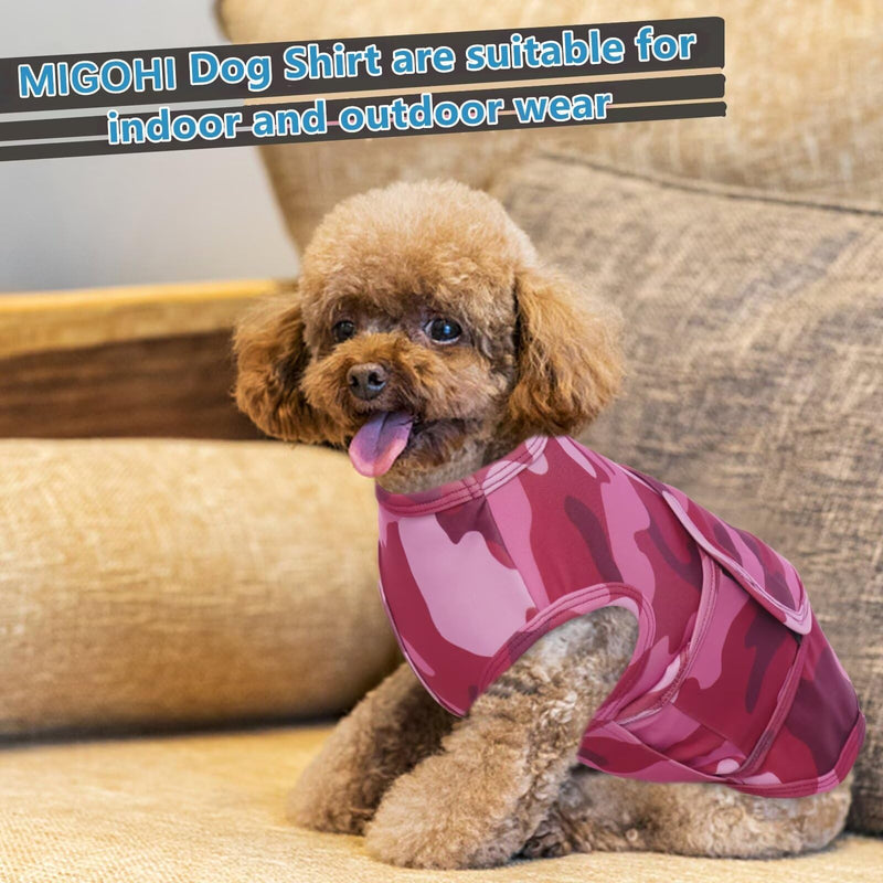 MIGOHI Dog Anxiety Vest,Soft Dog Anxiety Relief Coat,Calming Vest Wrap for Thunderstorm,Fireworks,Travel and Separation,Anxiety Relief for Dogs,Dog Firework Anxiety Relief for Small Dogs,XS,Camouflage Camouflage X-Small - PawsPlanet Australia